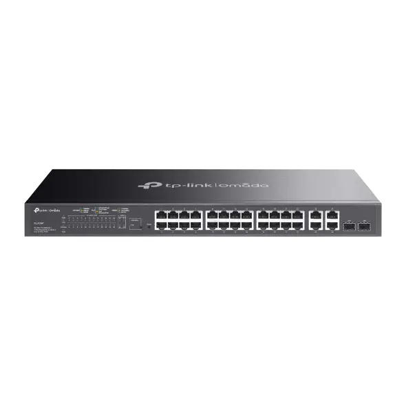 TP-Link TL-SL2428P JetStream 24-Port Gigabit + 24-Port 10/100Mbps Smart Switch with 24-Port PoE+