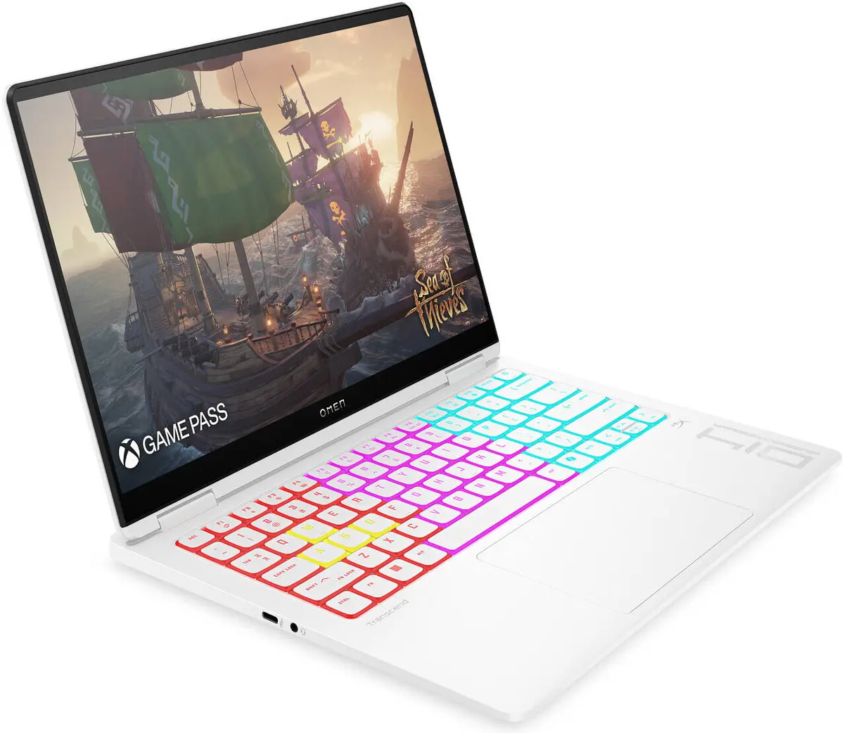 HP Omen 14 FB1047NR Transcend Intel Core Ultra 7 255H 16GB 1TB SSD 14'' 3K OLED Display Nvidia RTX 5060 8GB Win11 White - Image 2