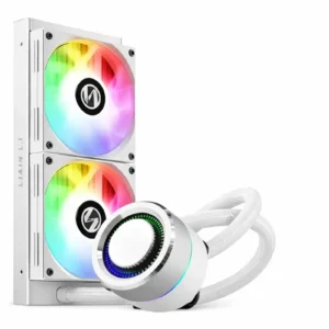 LIAN LI Galahad 240 White, 240mm RGB water/liquid CPU Cooler.