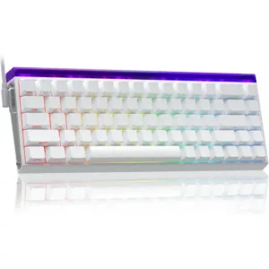 Aula Hero 68 Black King Magnetic Switch Gaming Keyboard - White