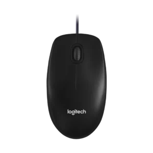 Logitech M100 USB Mouse - Black - White