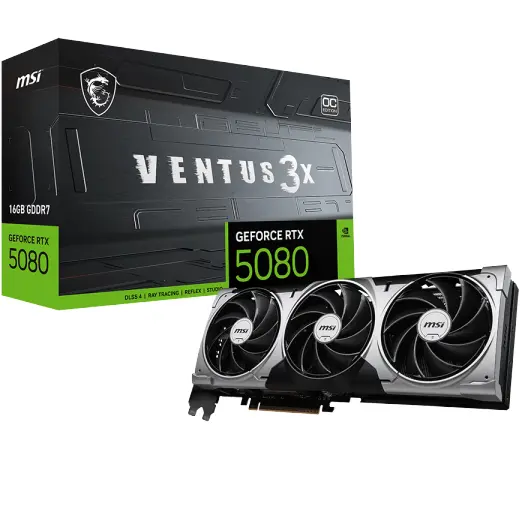 MSI GeForce RTX 5080 Ventus 3X 16GB OC