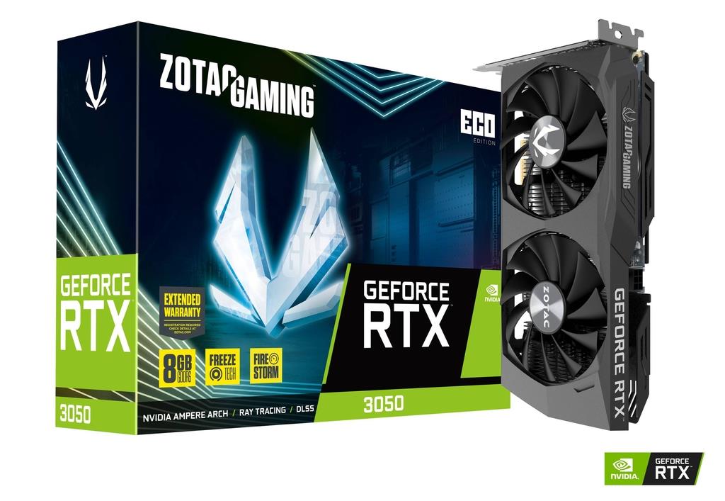 Zotac Gaming GeForce RTX 3050 ECO 8GB 128BIT GDDR6